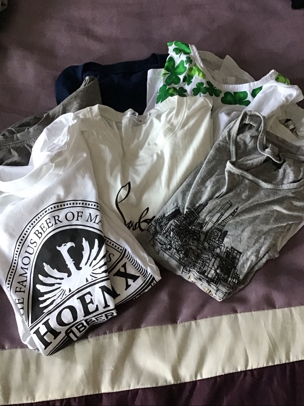Bundle of 7 womens short sleeve size L tshirts